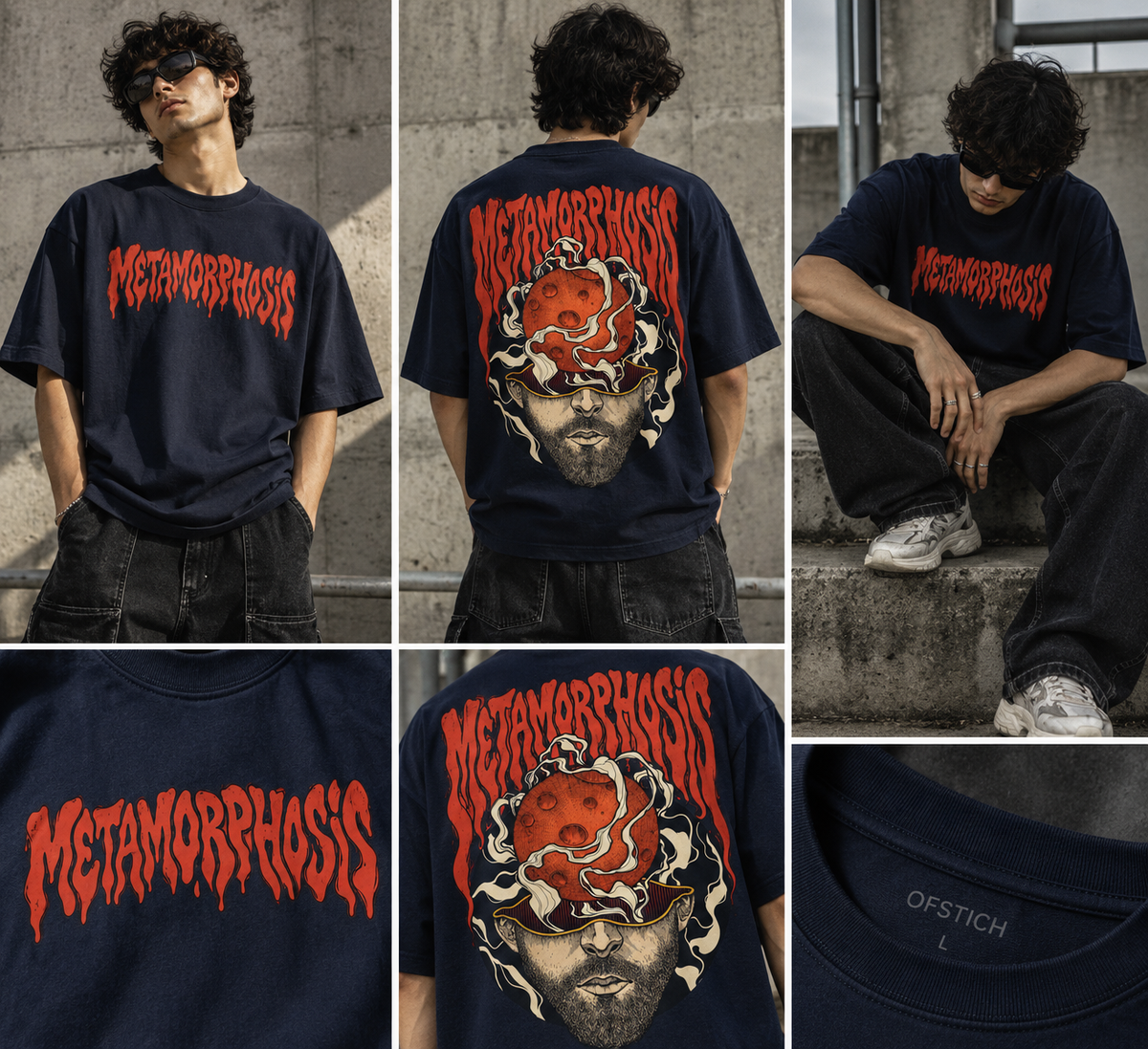 Ofstich Over-sized Tees