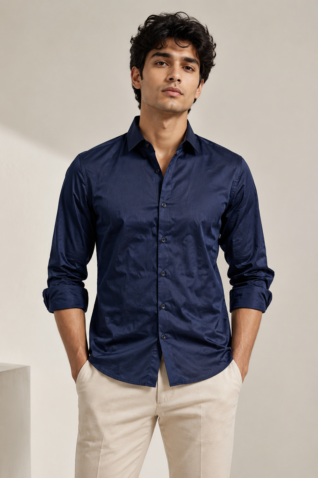 Men's Premium 100% Cotton Satin Finish Shirt