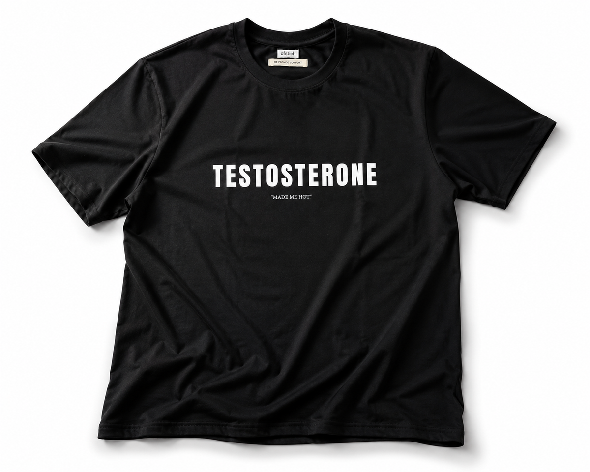 Ofstich oversized cotton T-shirt fit detail