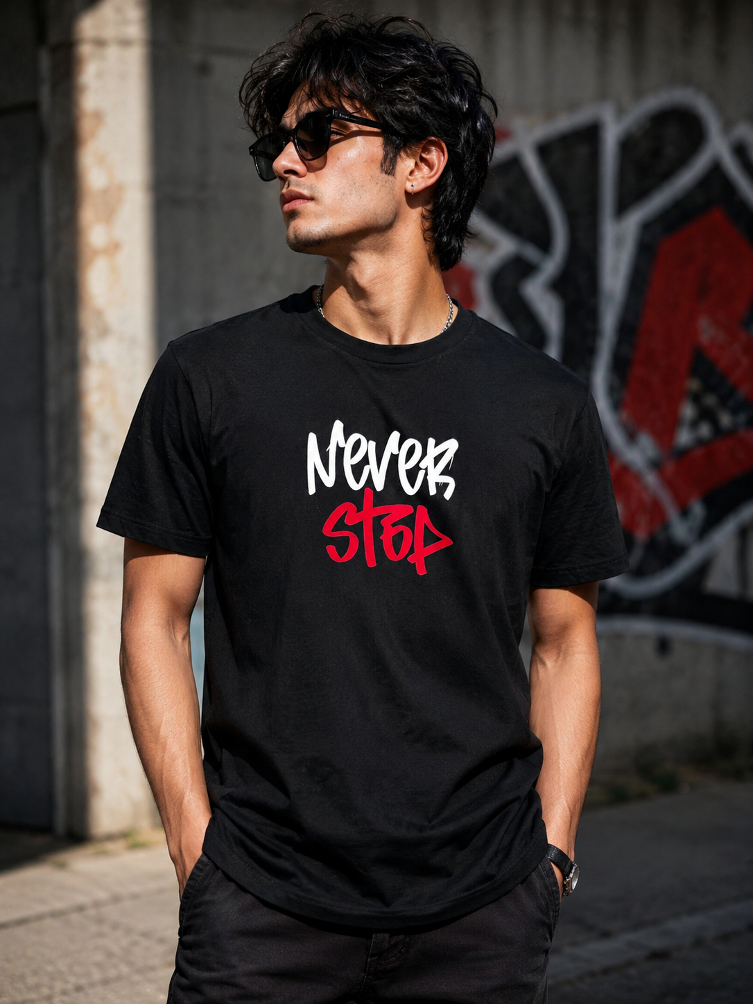 Ofstich Oversized Cotton T-Shirt
