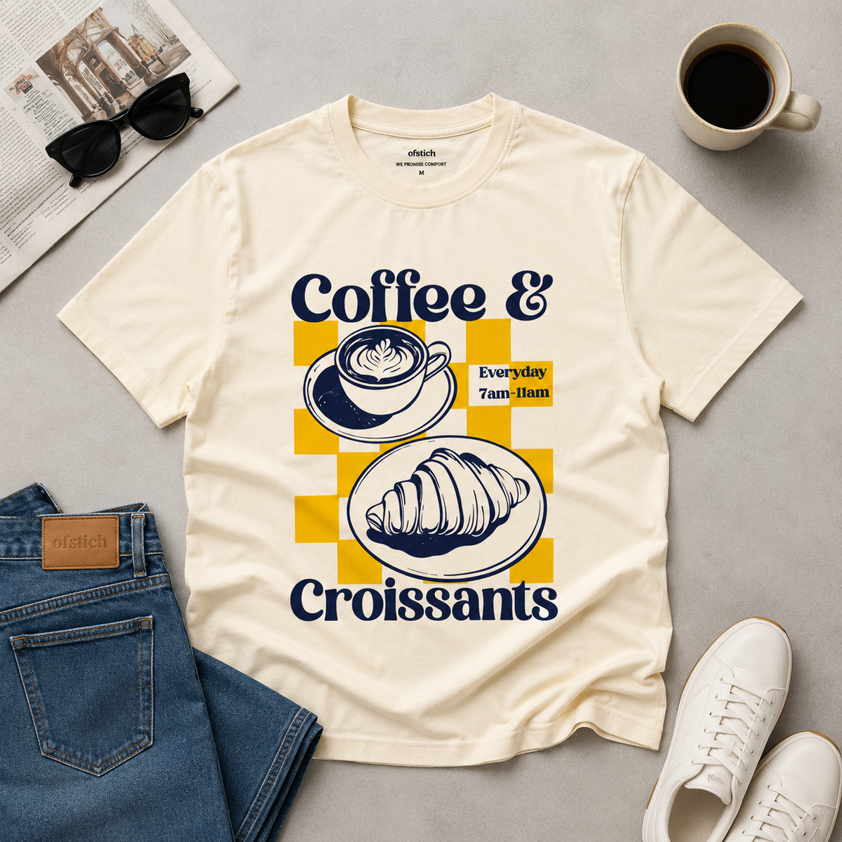Ofstich Essential Oversized T-Shirt | 180 GSM Cotton