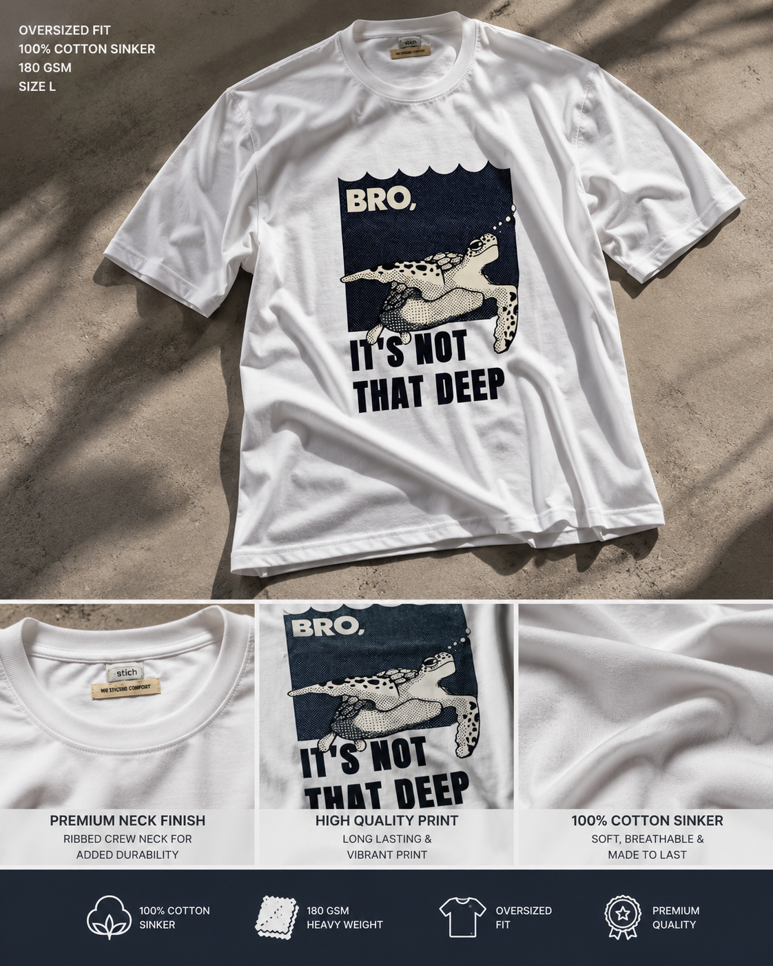Ofstich Over-sized Tees