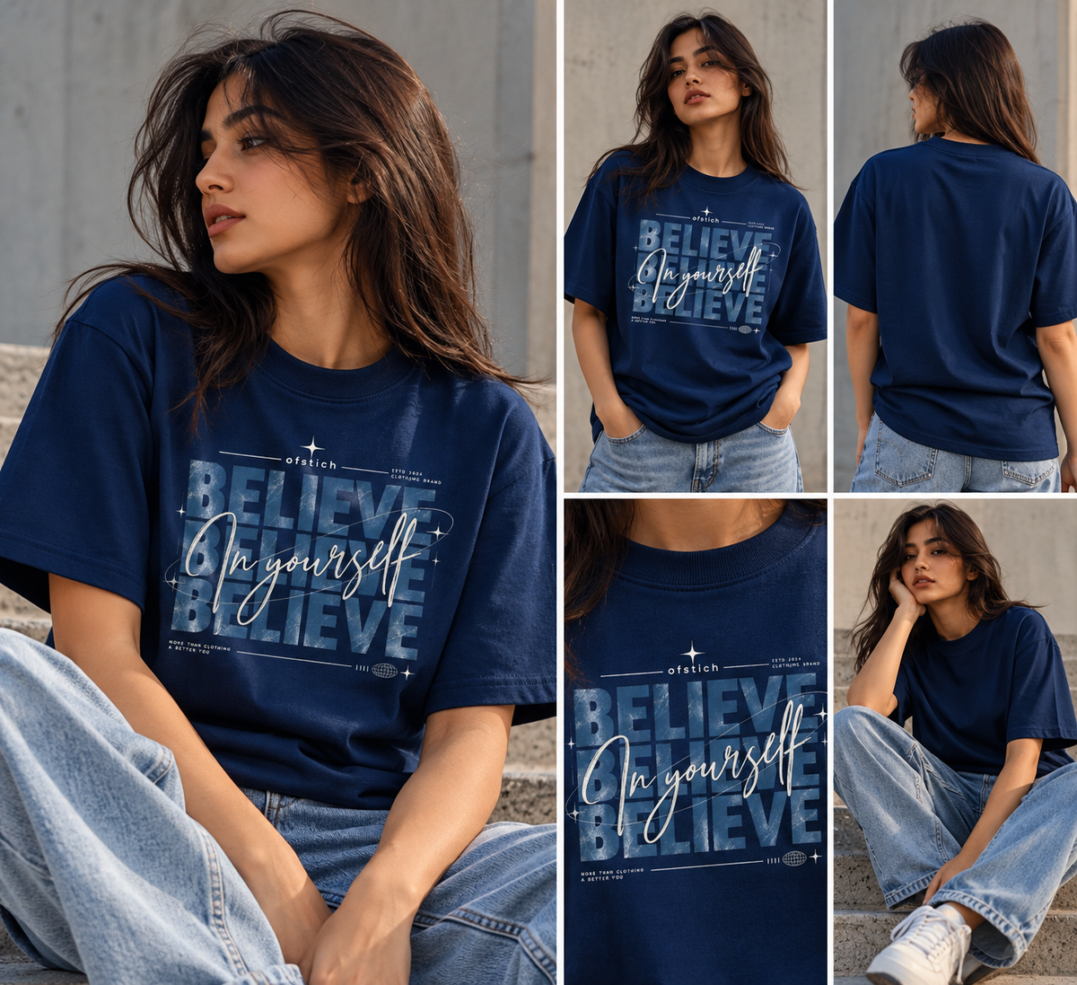 Ofstich Women Essential Over-sized Tees