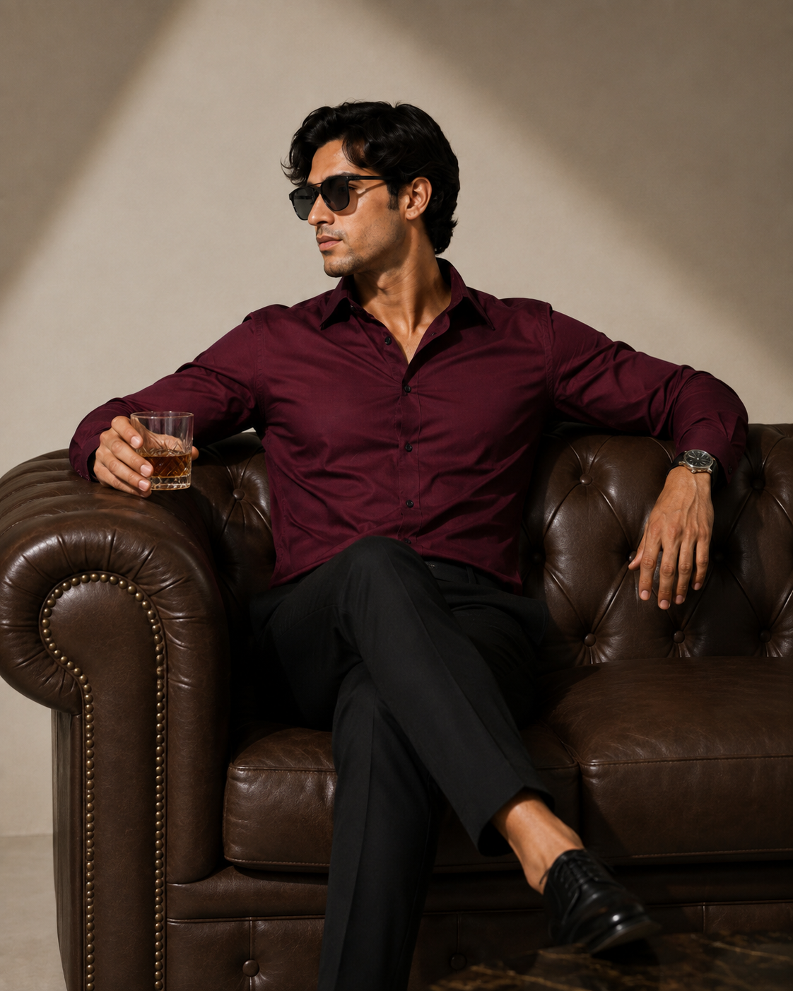 Men's Premium 100% Cotton Satin Finish Shirt