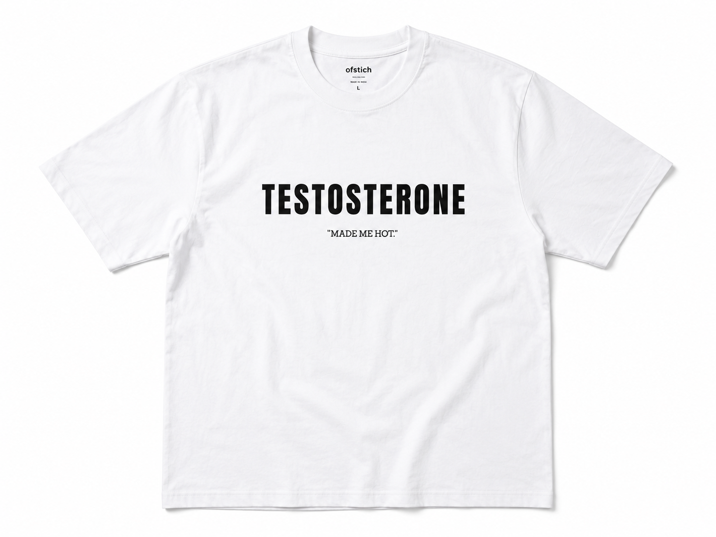 Ofstich Oversized Cotton T-Shirt | 180 GSM Cotton