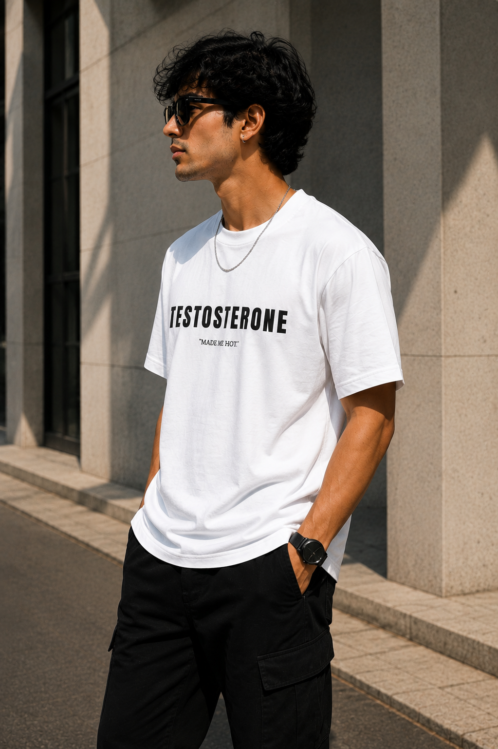 Ofstich Oversized Cotton T-Shirt | 180 GSM Cotton