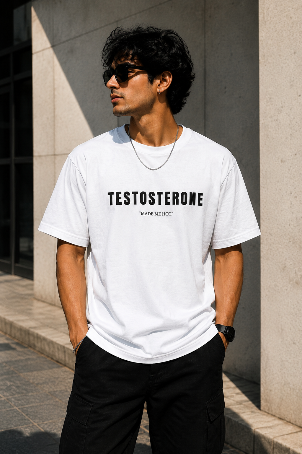 Ofstich Oversized Cotton T-Shirt | 180 GSM Cotton